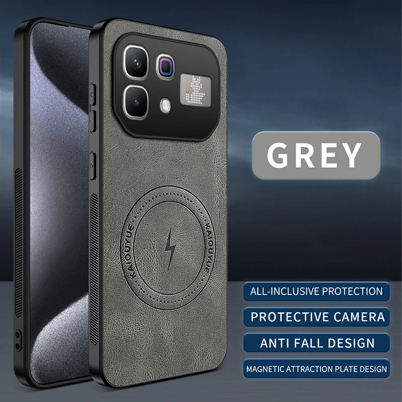For Infinix Note 60 Pro 5G Case for Magsafe Luxury Sheep Skin Magnetic Matte Cover for Infinix Note60 Anti-drop Bumper Shell