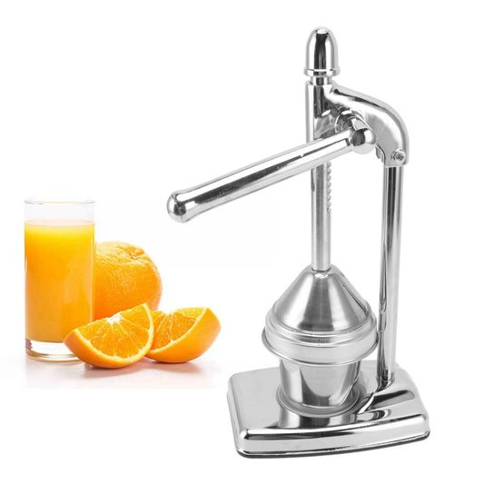 Citrus Squeezer Manual Orange Squeezer 304 Stainless Steel Food Grade Minimalist Compact Ergonomic Rubber Handle Fruit Presser