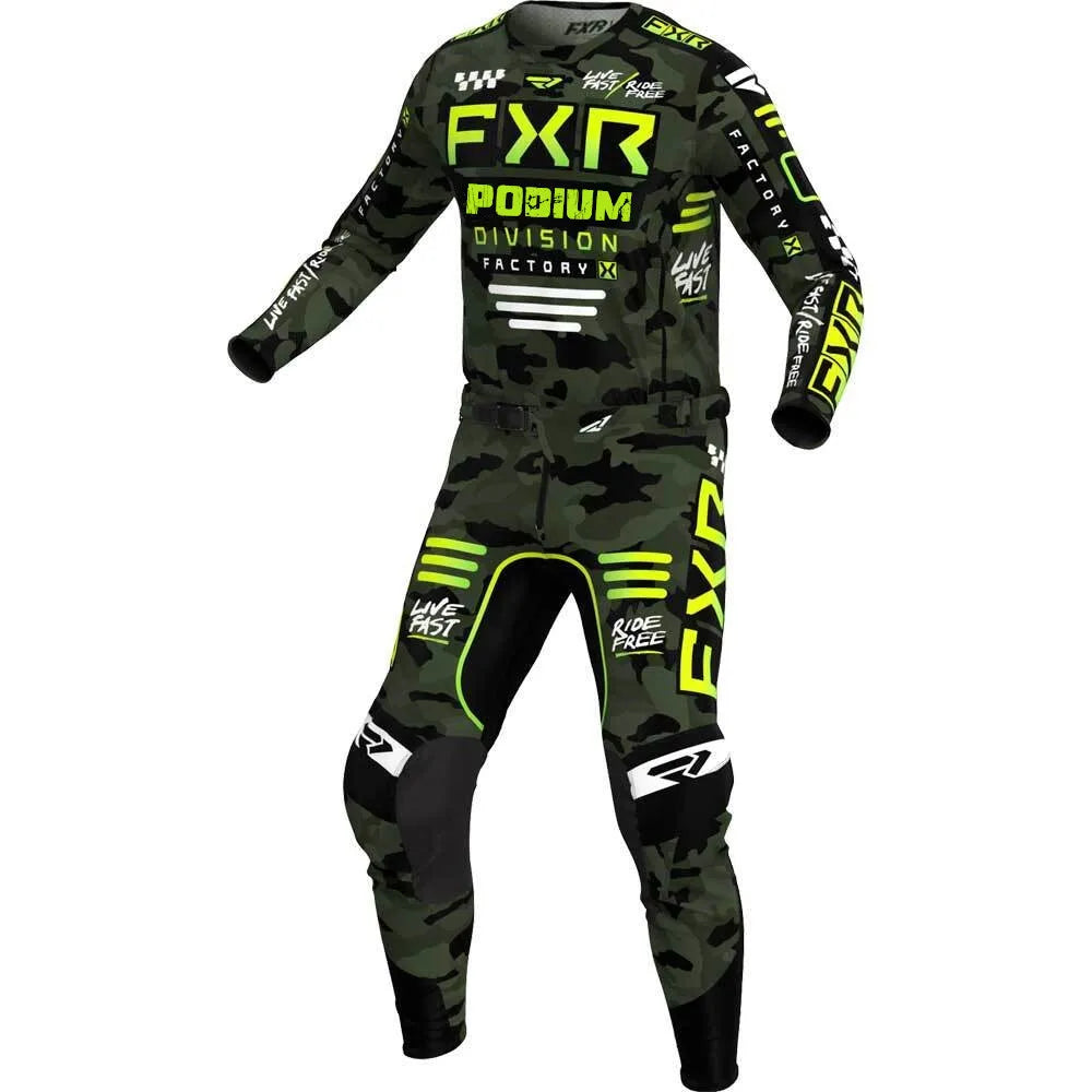 2024 Podium FXR MX Gear Set Top Motocross Dirt Bike Jersey Set Off Road Motorcycle Combos