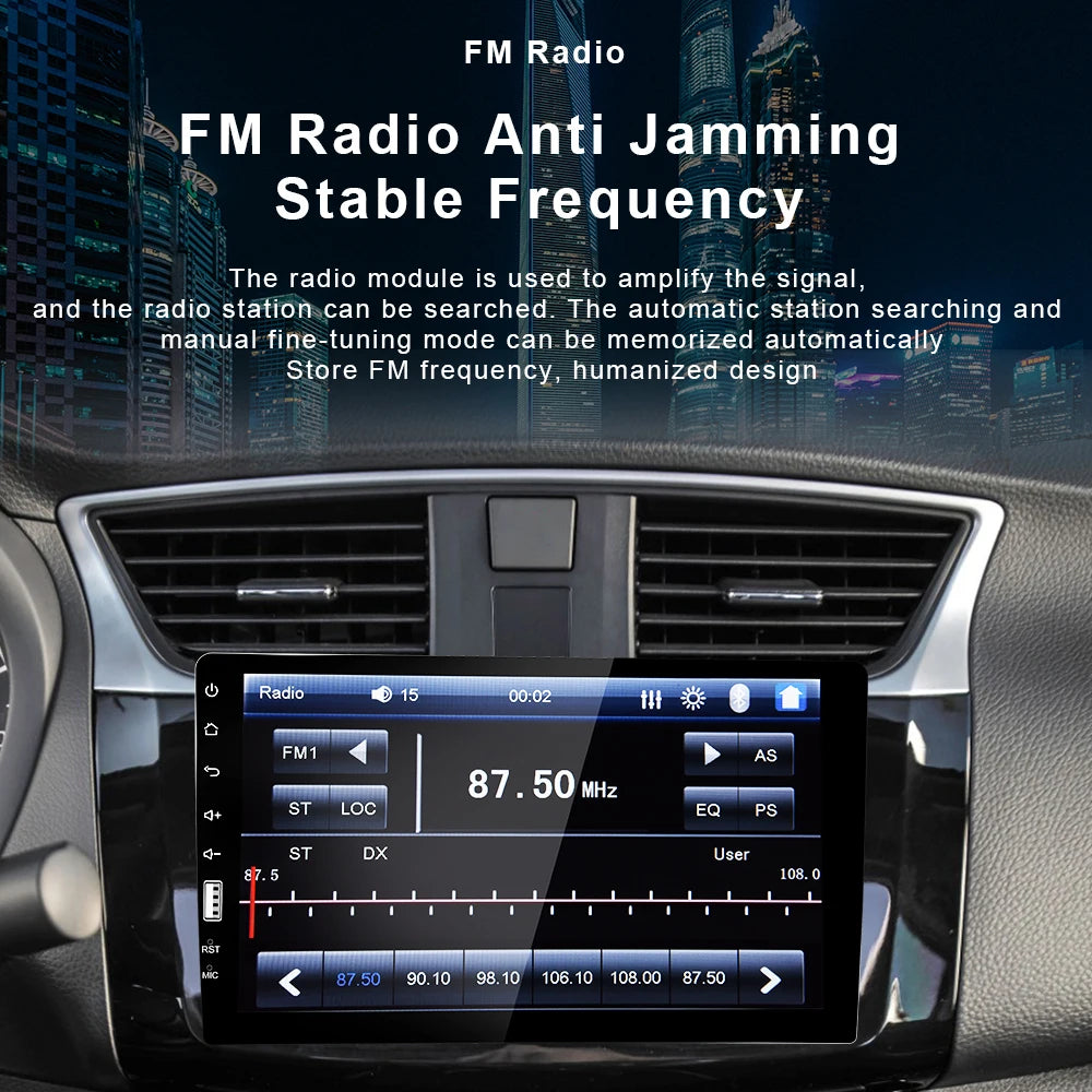 Podofo 1 din Car Radio HD Autoradio Multimedia Player Touch Screen Car Stereo MP5 FM Bluetooth USB Camera Car 1 Din Player