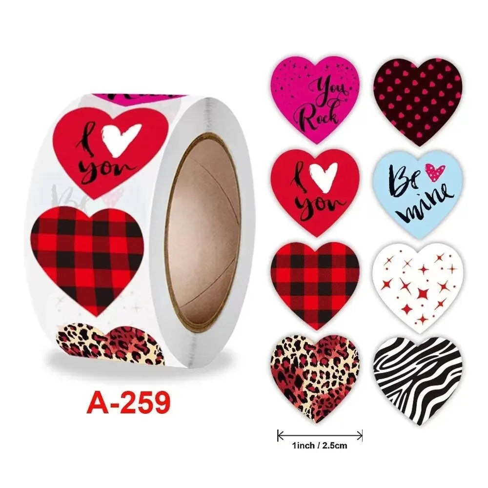 500 Stickers Per Roll Decorative Brochure Stickers with Cute Cartoon Animal Expressions Birthday Gifts Christmas Decorations