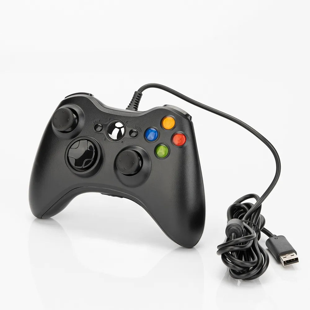 XBOX 360 wired gamepad  supports Xbox 360 slim PC gamepad  supports Steam and can adapt to Win7/10