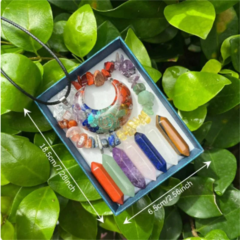 Clearance_9pcs Pointed Quartz Crystal,Chakra Healing Stones And Crystals Set,Hexagon Rose Quartz Gems For Meditation Bedroom Dec