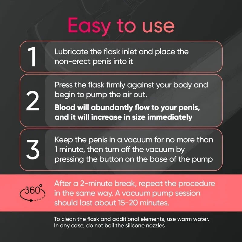 Male Manual Penis Pump Penis Enlarger Negative Pressure Vacuum Pump Big Dick Erection Enhancement Trainer Equipment Adult SexToy