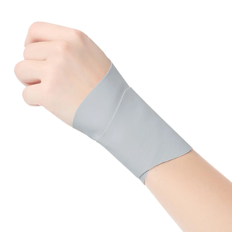GOBYGO 1Pcs Lightweight Sports Compression Wrist Guard Pain Relief Anti-Sprain Ventilate Quick-dry Wrist Sleeve Badminton Tennis