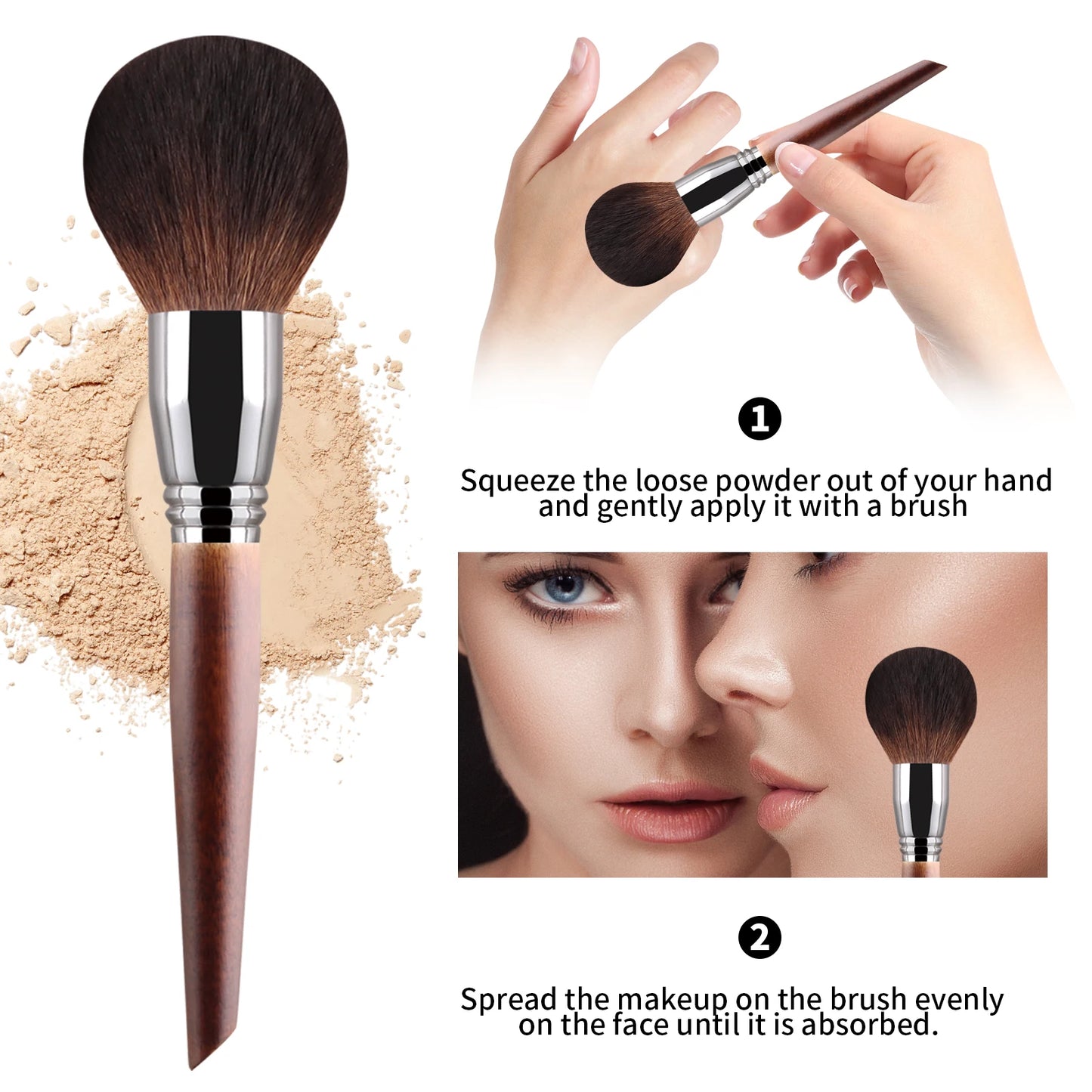 1PC Makeup Brush Complete powder Brush Eyeshadow Soft Makeup Brush Beauty Tools Smudge Brush Single