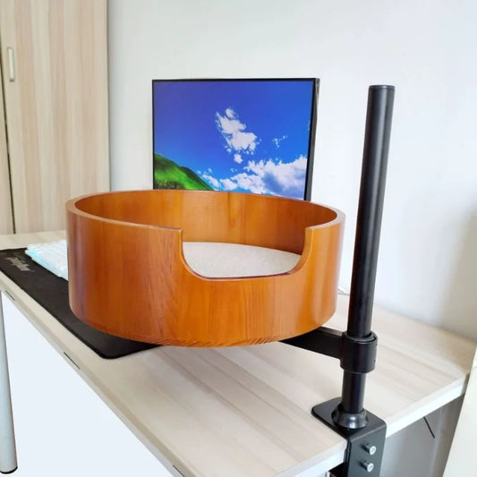 Desktop Floating Cat Bed and Furniture Office Desk Circular Cat Hammock Sofa Height Adjustable Cats Accessories Supplies