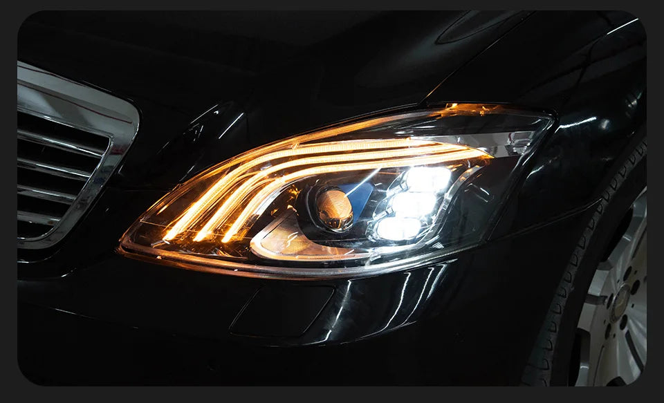 Car Lights for W221 2006-2013 S Class LED Auto Headlight Assembly Upgrade W222 Maybach Style Design Signal Lamp Accessories