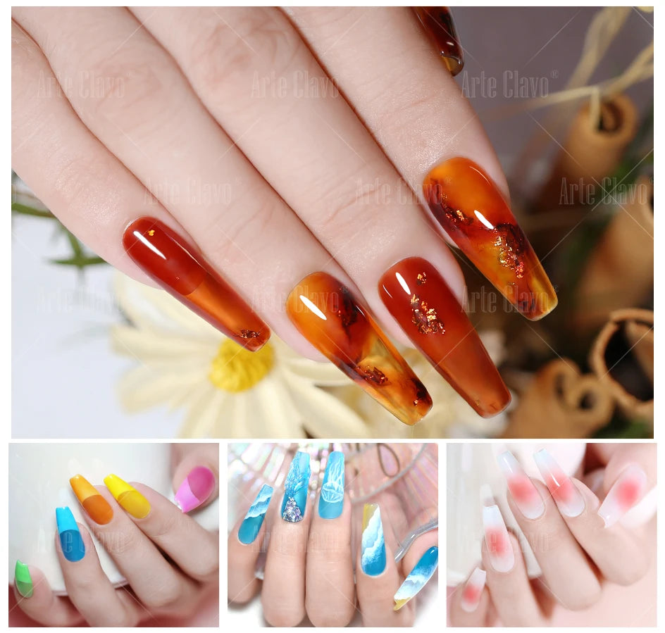3PCS/Set Arte Clavo Gel Nail Polish Kit 15ml Nail Art UV LED Gel Set For Manicure Long Lasting Gel Polish Set Soak off Varnishes