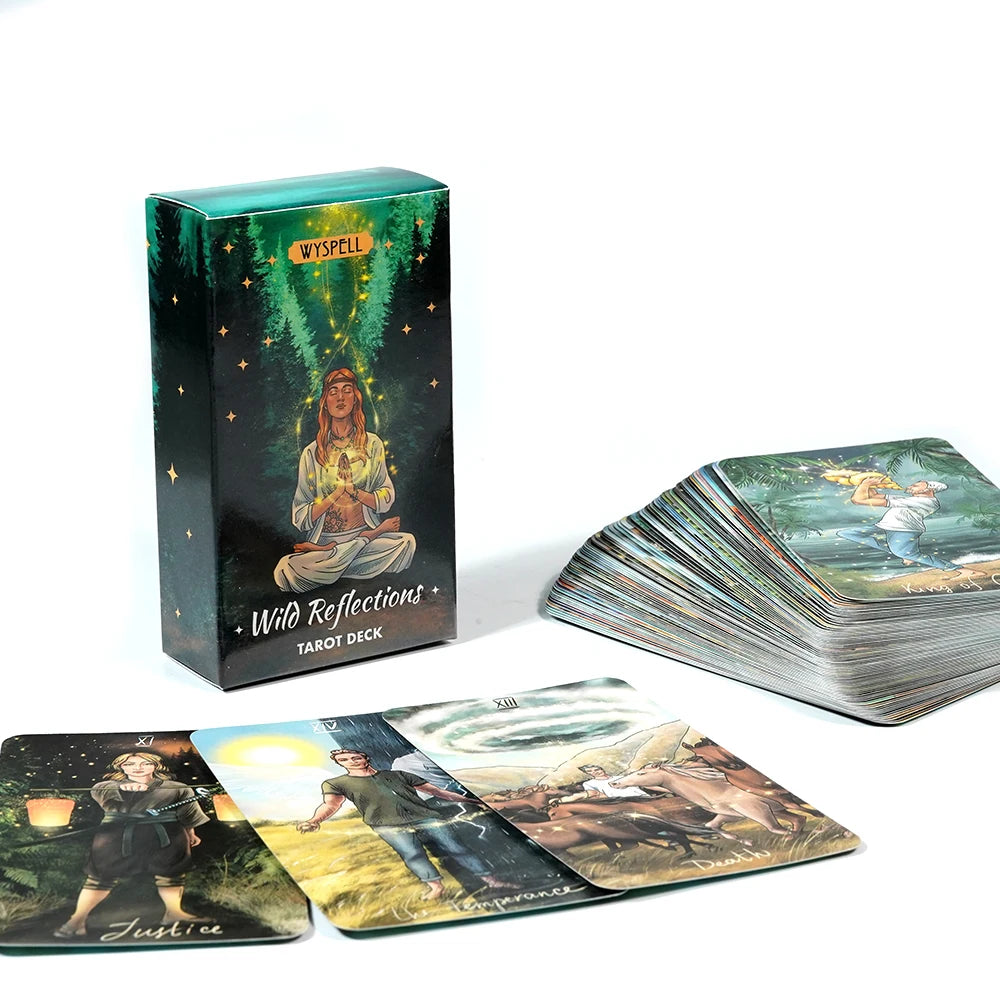 Wild Reflections Tarot Wyspell Classic Tarot Cards Beginner Friendly Clear Symbolism Traditional Structure Easy Follow 78 Cards