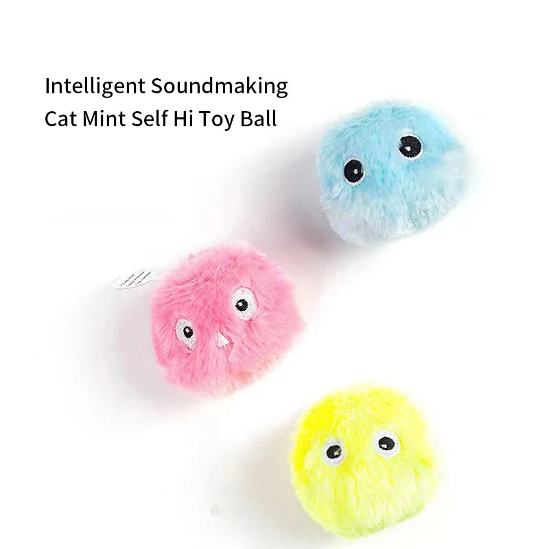 Smart cat and dog toys palla interattiva peluche Electric catnip training toys kittens and puppies touch vocal pet plush bark ba