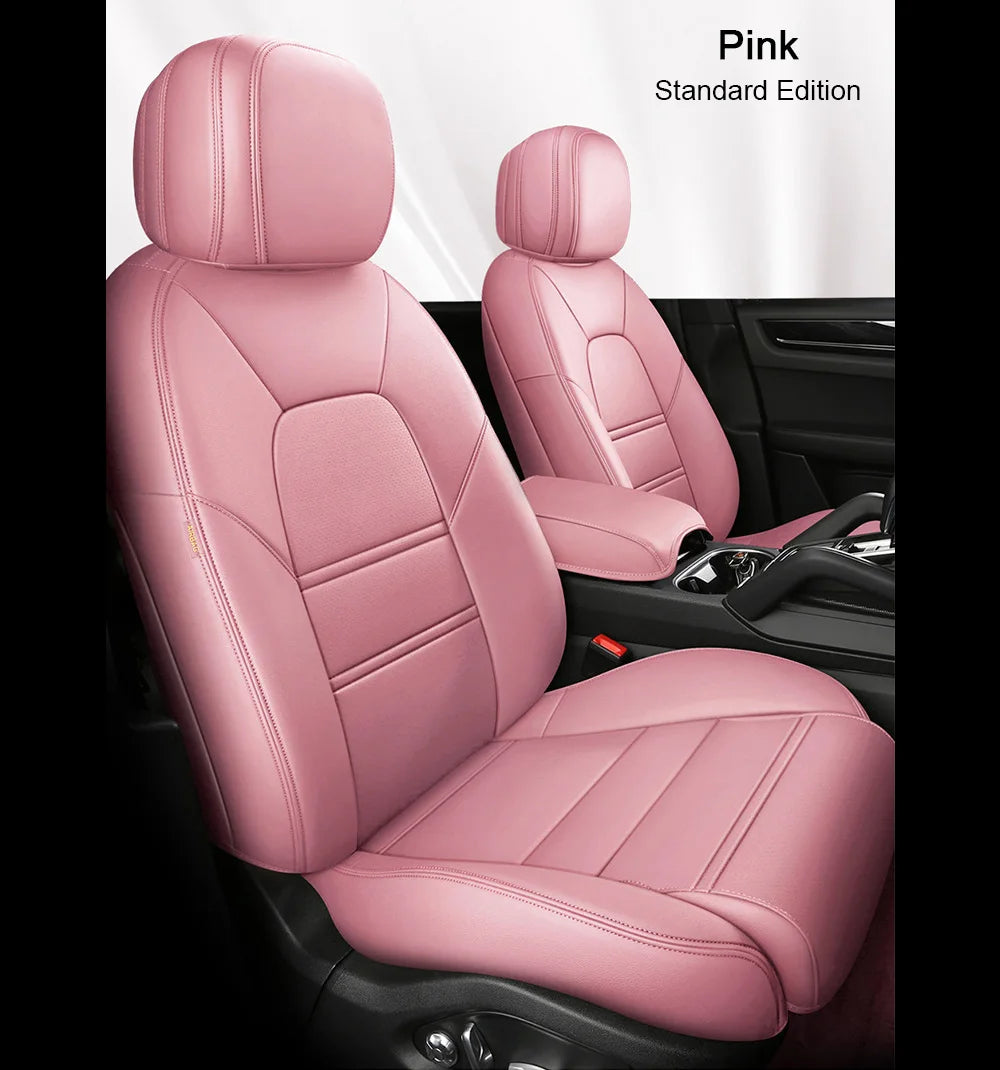 For Land Rover Range Rover Velar 2017 2018 2019 2020 Faux Leather Custom Car Seat Covers Full Set Interior Protector Accessories