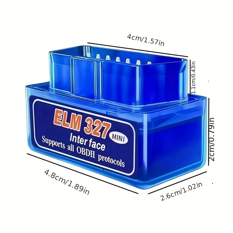 1 Elm327 Mini V2.1 Wireless Car Diagnostic Tool - Battery-Free Vehicle Fault Detector