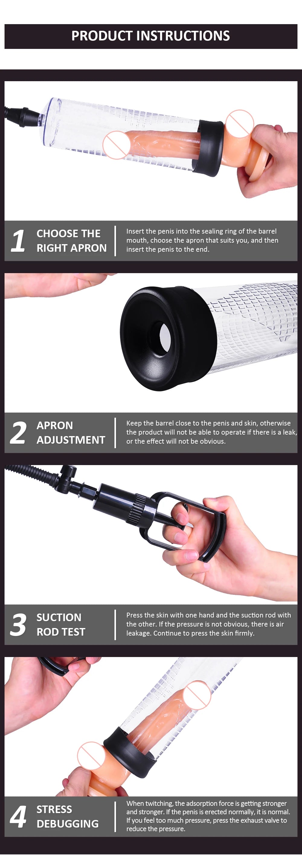 Male Penis Pump Vacuum Dick Extender Penis Enlargement Erotic Sex Toy For Man Cock Increase Length Enlarger Adult Supplies