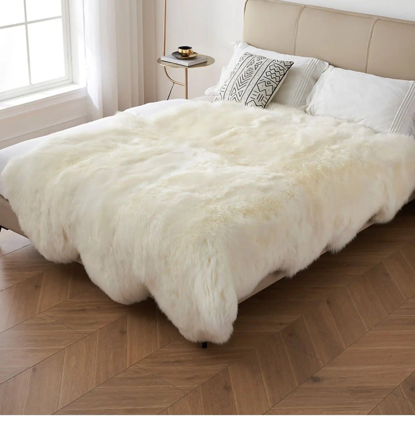 Natural Australia White Wool Comforters Real Sheepskin Mattress Bedroom Blankets For Bedding 2022 Winter