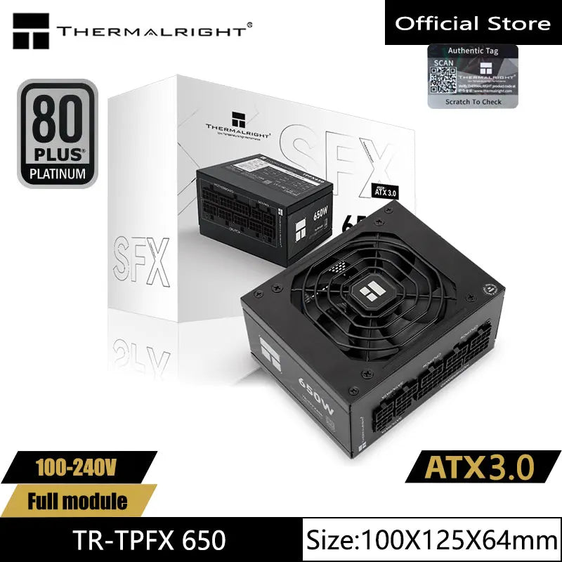 Thermalright TR-TPFX850 computer case power supply,SFX platinum medal full module,support ATX3.0 /pcie5.0 (850W)