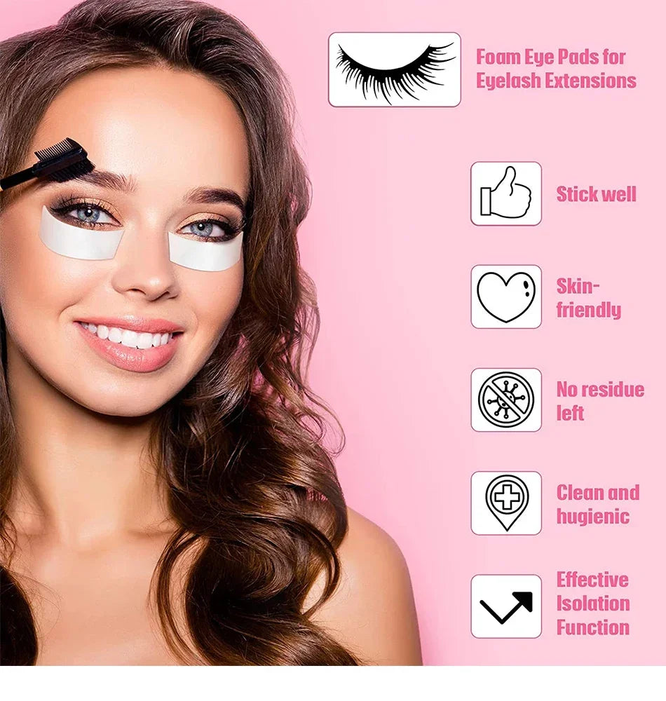 110Pcs/Roll Eye Tapes Under Eye Patches Foam Eyelash Gel Pads Adhesive Tape Eyelash Extension Stickers Eyepad Makeup Accessories