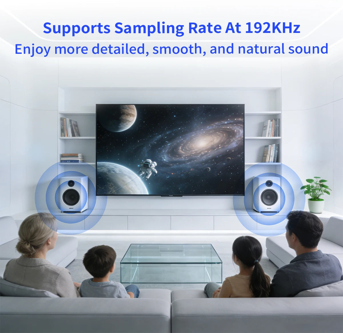 Unnlink 192KHz Coaxial to 2RCA + 3.5mm Aux Audio Converter TV SPDIF Coaxial to Amplifier Soundbar