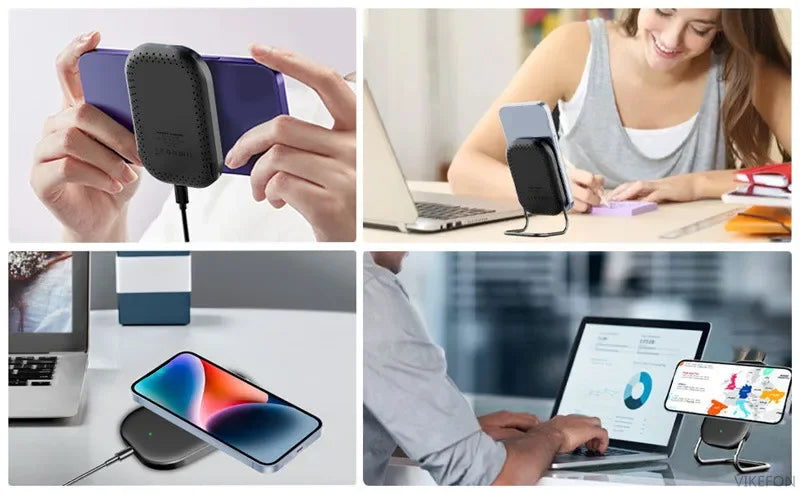 Magnetic Wireless Charger Stand Fast Charging Pad for iPhone 15 14 13 12 Pro Airpods Magnet Phone Chargers Holder Dock Station