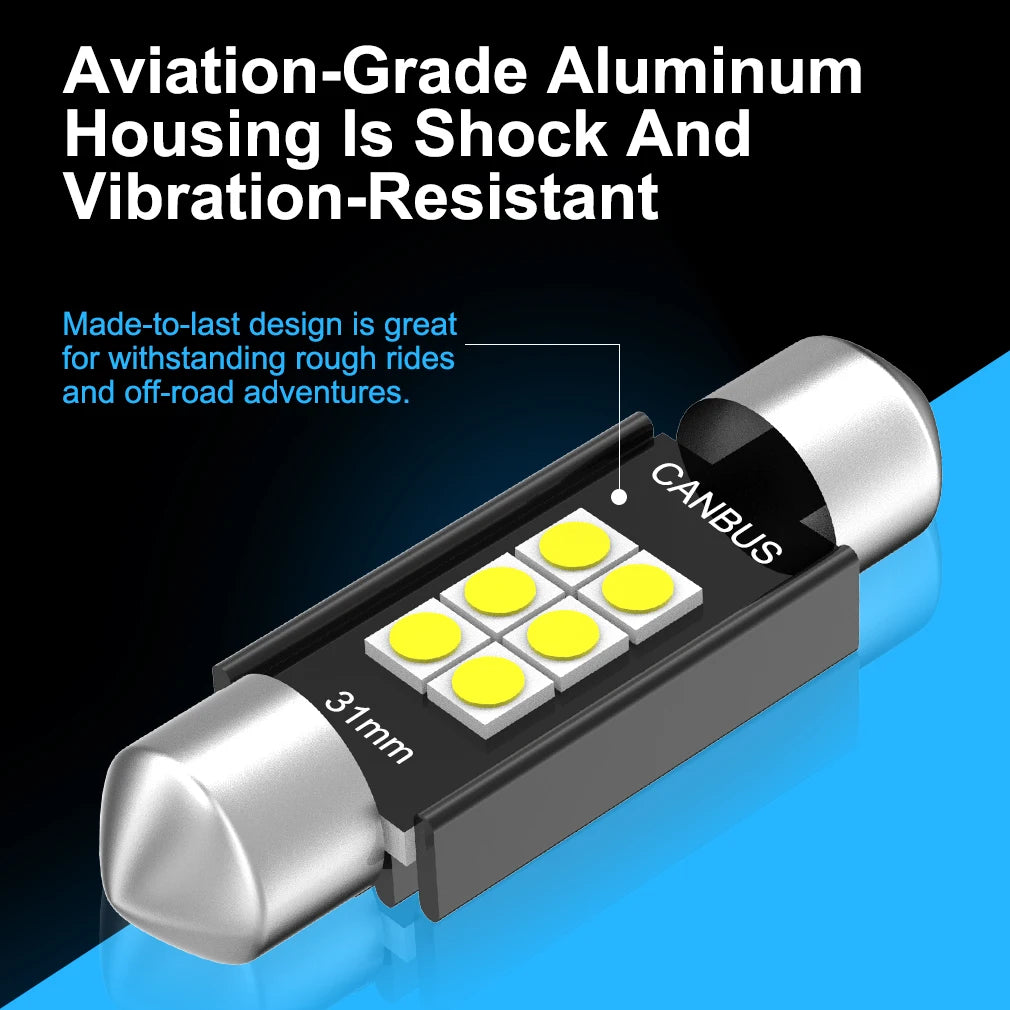 1pair/2x C5W LED Signal Lamp Canbus Bulb 31mm 36mm 39mm 41mm Festoon Light C10W LED Auto Interior Reading Dome Light