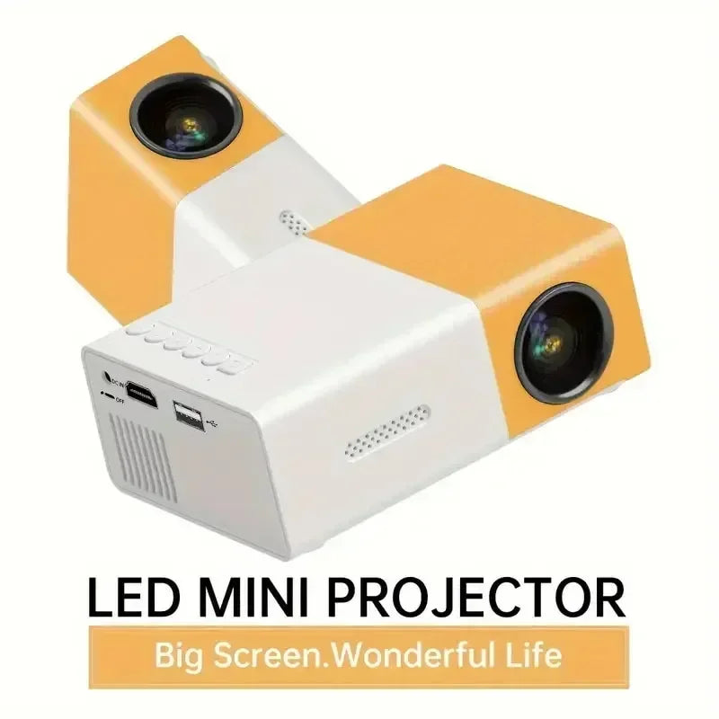 2024 New YG300 Mini LED Projector Yg300 Upgraded Version 1000 Lumen 320x240P HDMI-compatible USB Audio Home Media Player Beamer