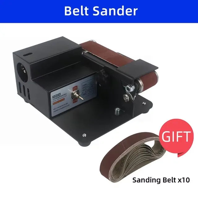 Electric Belt Sander Grinder Multifunctional DIY Polishing Grinding Cutter Edges Sharpener Mini Machine Knife sharpener