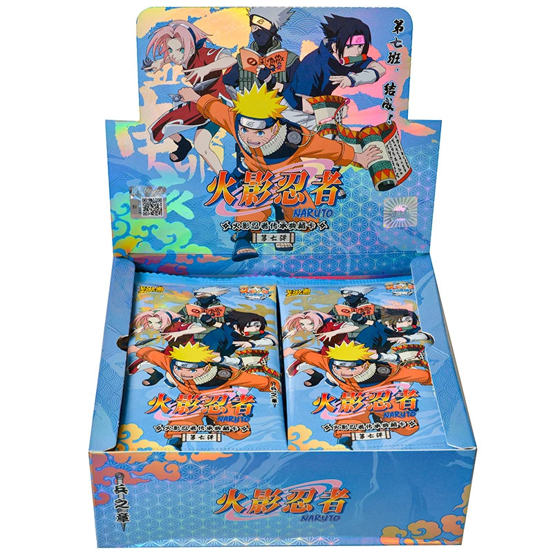 KAYOU Original Naruto Cards Uzumaki Sasuke Ninja Game Collection Rare Cards Box Flash Cards Toys For Children Christmas Gift