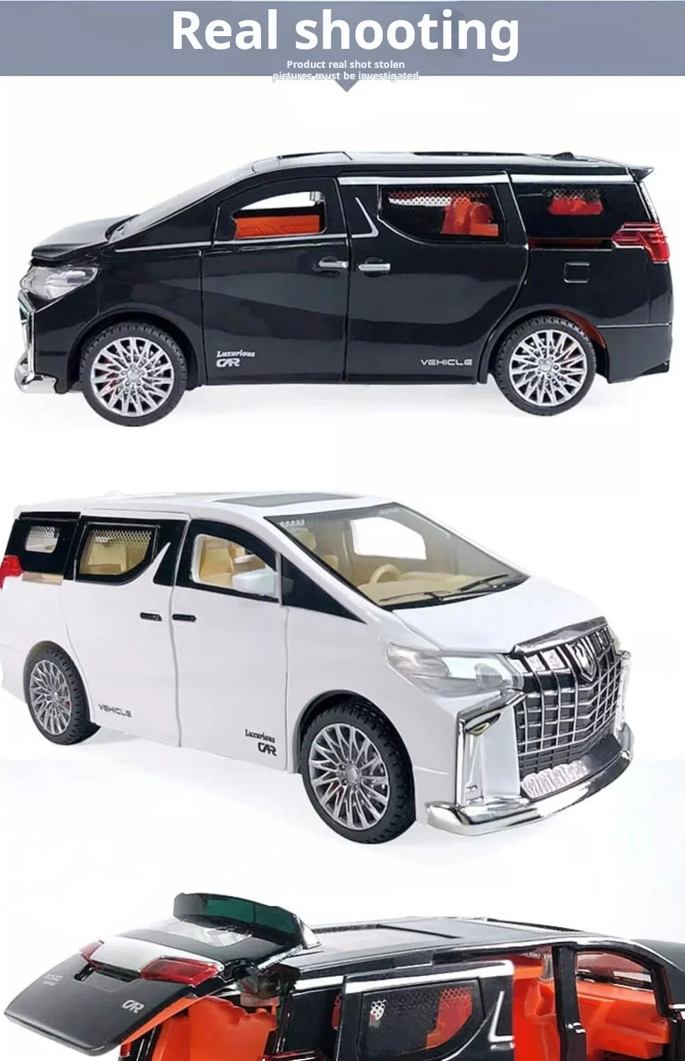 1:32 Children's Inertia Pull-back Car Toy with Lighting Sound Simulation Commercial Car Model Boy Gift Toy Car Kids Holiday Gift