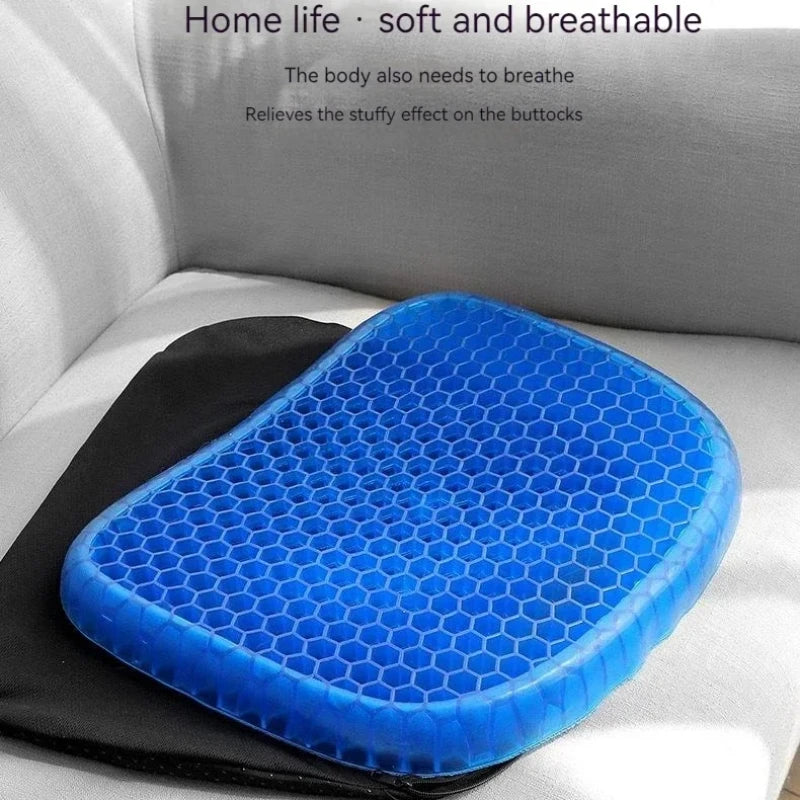 Car Gel Seat Cushion 3D Honeycomb Cool Breathable Cool Seat Cushion Car Home Office Chair Seat Cushion Car Upholstery