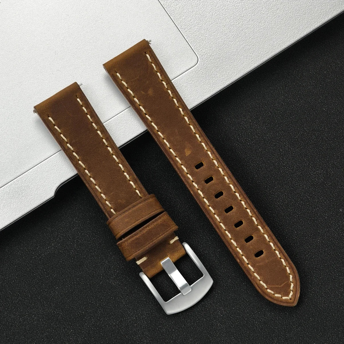 22mm 20mm Leather Strap For HUAWEI WATCH GT 4 46mm 4Pro GT3/2 Pro 42mm Soft Band For Samsung Galaxy Watch 7/6/5/4 40mm Wristband