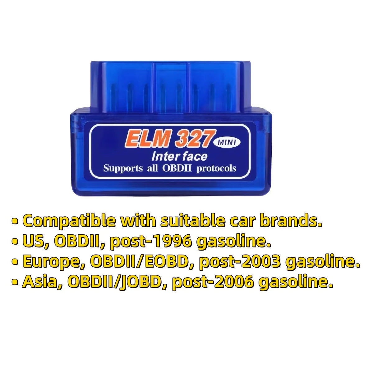 1 Elm327 Mini V2.1 Wireless Car Diagnostic Tool - Battery-Free Vehicle Fault Detector