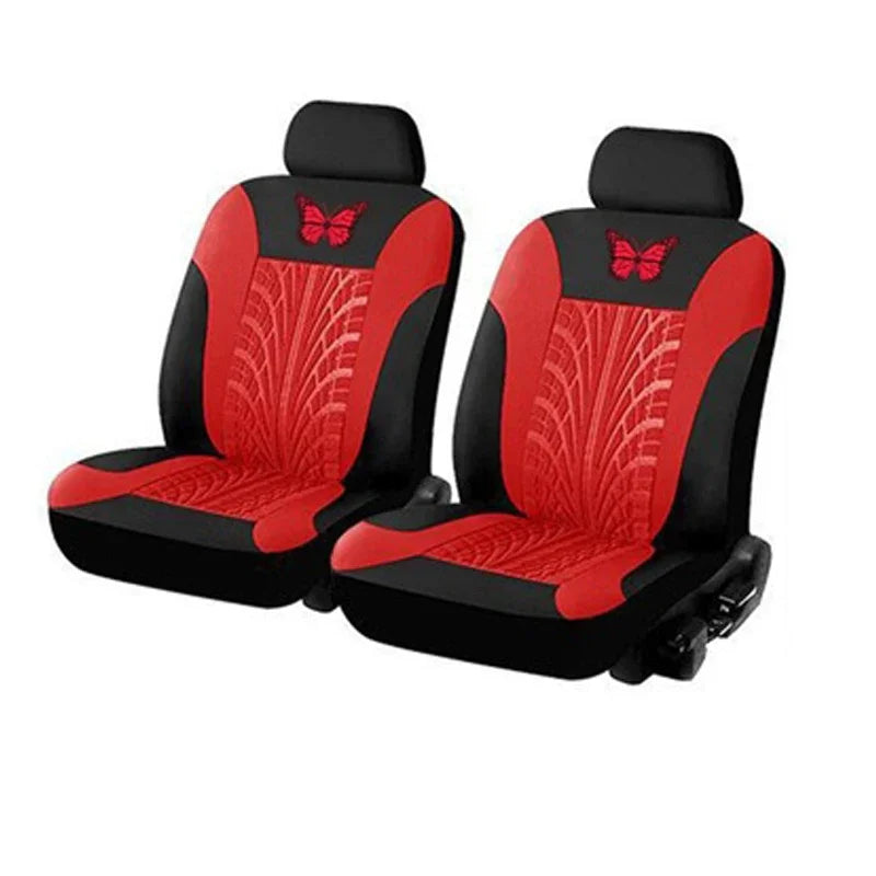 Butterfly Glamour Car Seat Cover Set Premium Bronzing 9-Piece Universal Fit for 5 Seats Fashionable Design Durable Comfortable