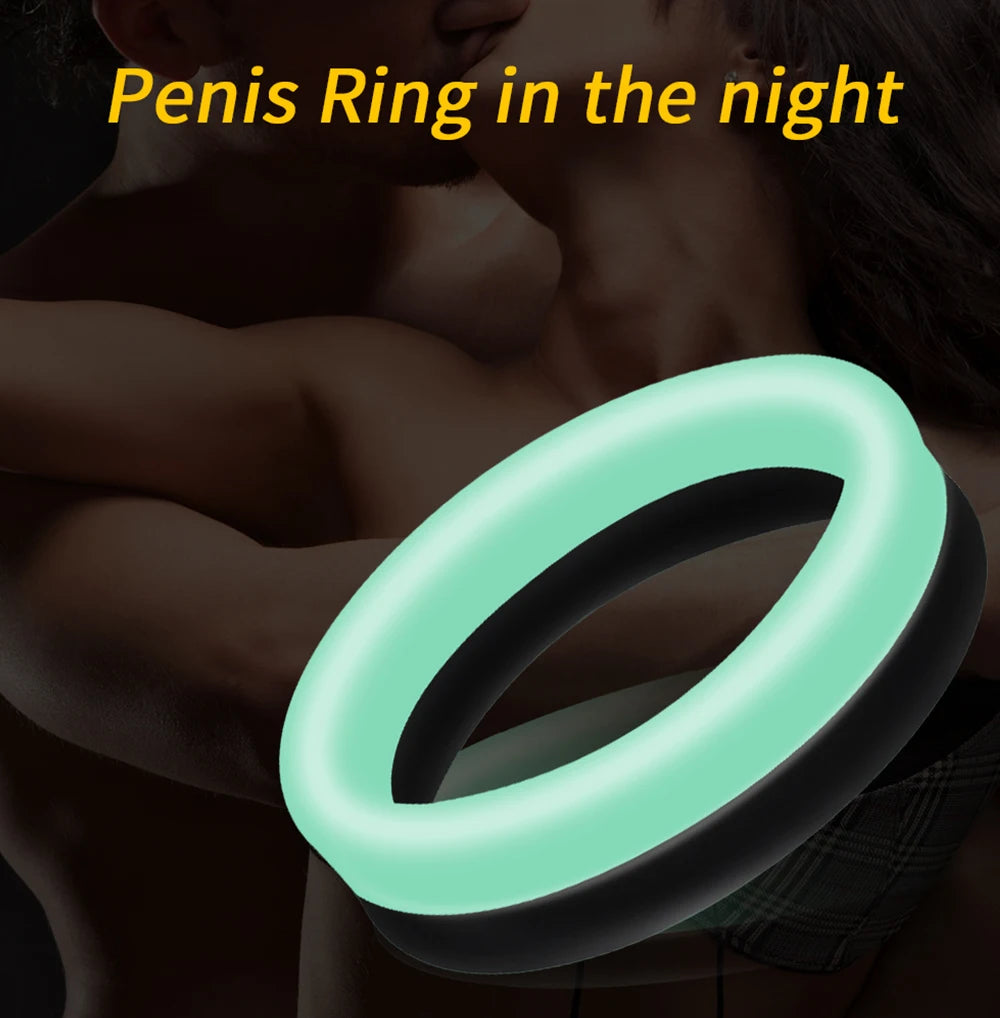 Men Penis Ring Silicone Cock Rings Male Lock Ejaculation Scrotal Ball Stretcher anillo hombre Cockring Sex Toys For Men