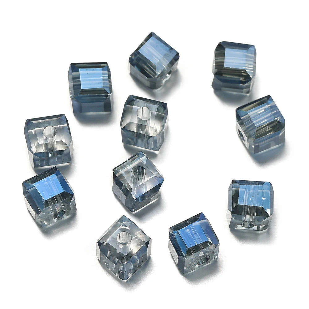 10pcs/Lot 6mm Crystal Square Bead Faceted Exquisite Beads for Jewelry Making DIY Charms Bracelet Necklace Accessories