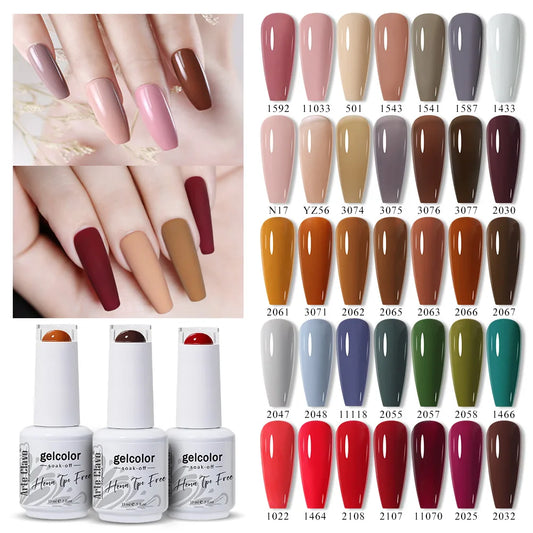 Arte Clavo HEMA TPO FREE Gel Nail Polish Jelly 15ml LED Nail Gel Hybrid Varnish Matt Top Base Coat Nail Art Gellak Primer﻿﻿﻿