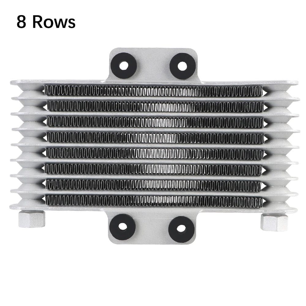 Moto ATV Modification Aluminum Alloy Cooling System Motorcycle Radiator Condenser 8 Row Engine Oil Cooler Transmission Radiator