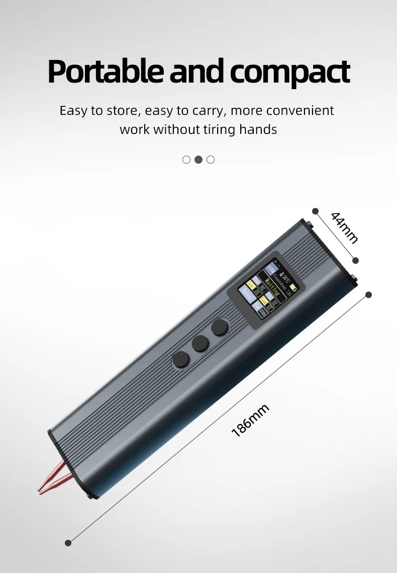 FS01 11 Gears Adjustable Spot Welder Handheld Battery Spot Welding Tool Weldable 0.3MM Nickel Belt 18650 Lithium Battery