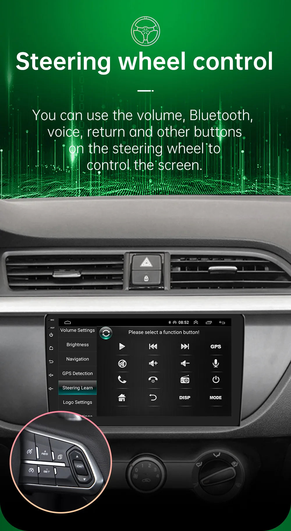 2 din android 10 Universal Car Multimedia Radio Player CarPlay 2Din Stereo For Toyota VIOS CROWN CAMRY HIACE PREVIA COROLLA RAV4