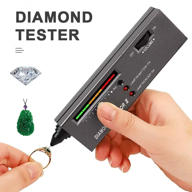 Portable Diamond Tester & Gemstone Selector Jewelry Watcher Tool Test Pen Moissanite Ruby Sapphire Diamond Detector