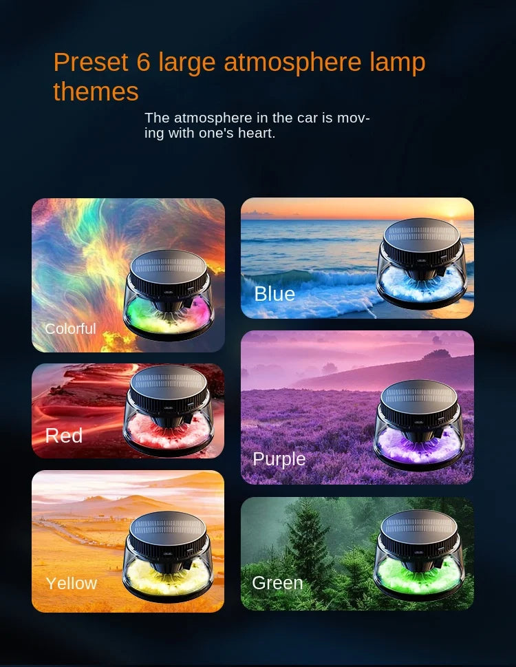 New High-end Cloud Car Solar Aromatherapy Light Luxury New Lasting Fragrance Men's Car Perfume Fog