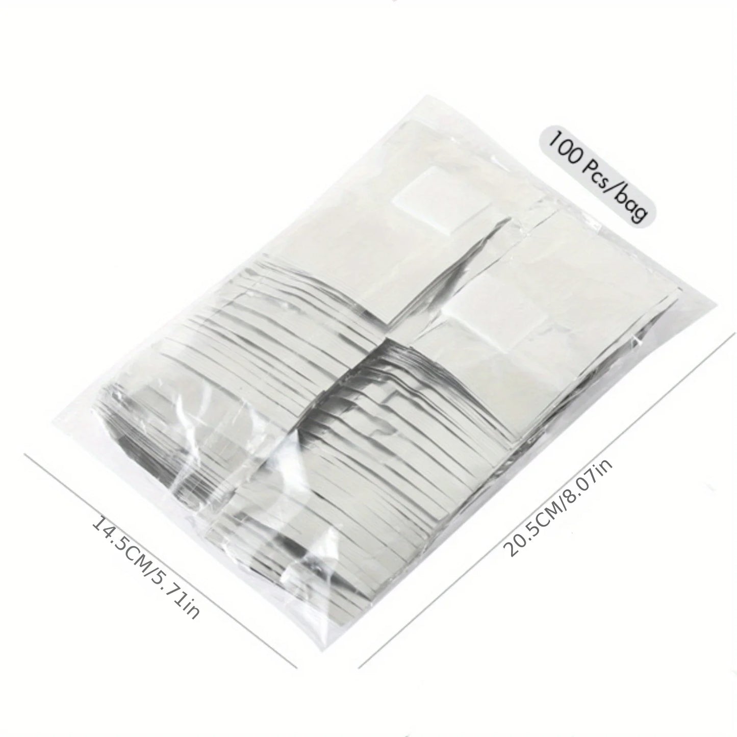 100pcs Bag Aluminum Foil Nail Polish Immersion Nail Polish Nail Removal Wrap Nail Towel Gel Nail Polish Remover Nail Polish Tool