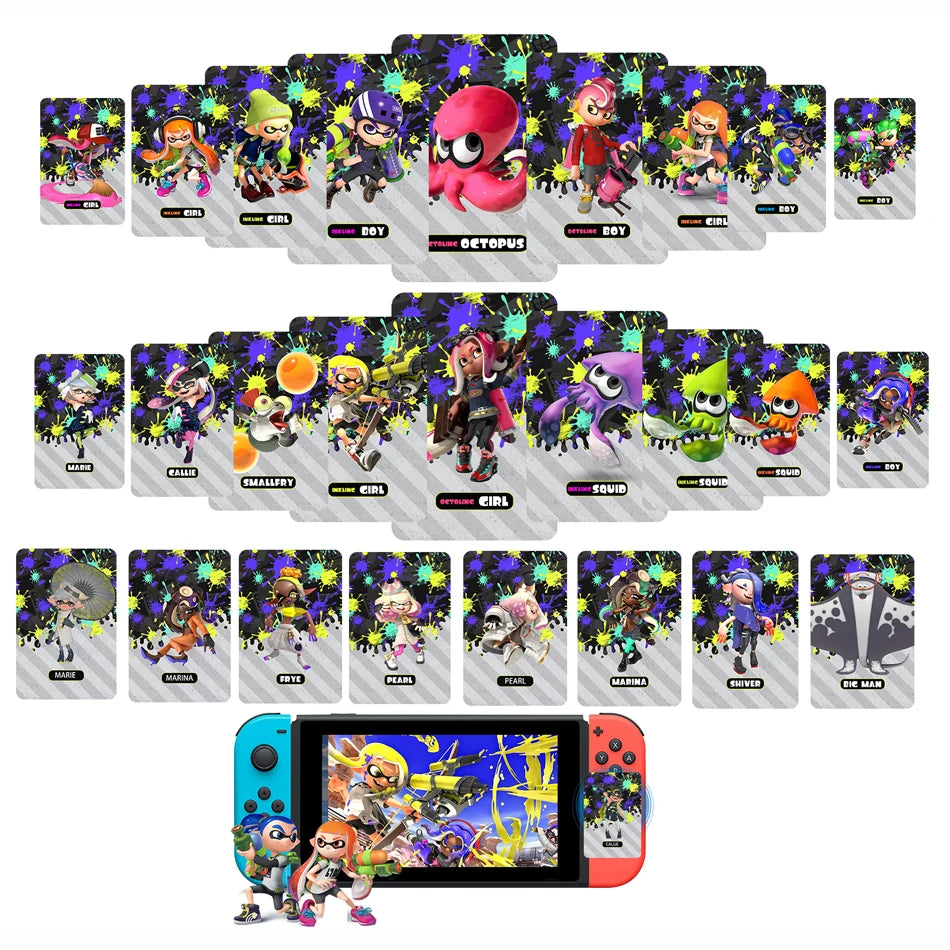 New splatoon Zelda Amiibo Card Apply to the Legend of Zelda: Tears of the Kingdo and Breath of the Wild Latest Paragliding NFC