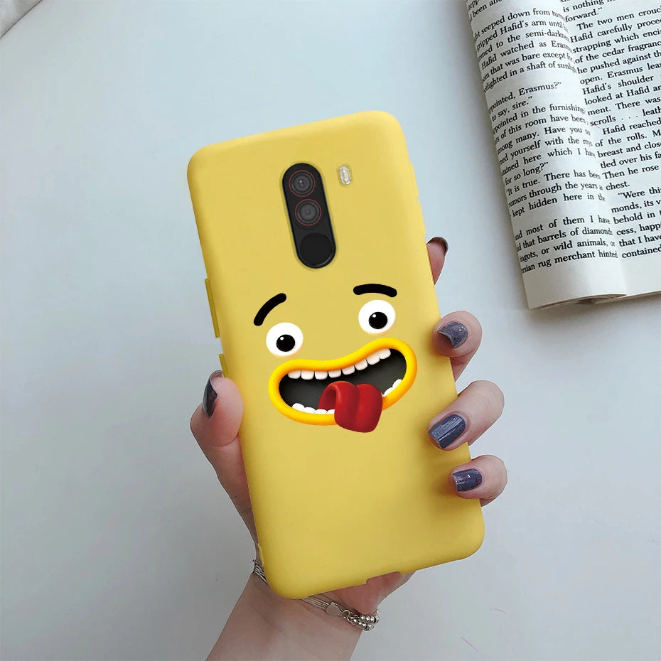For xiaomi Pocophone F1 Case Poco F1 Cute Cat Cartoon Cover Silicone Soft TPU Phone Case For xiaomi Pocophone F1 Global F 1 Case