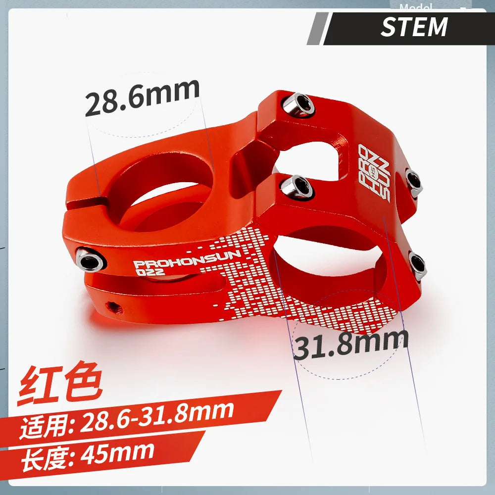TANKE-MTB Road Bike Stem,CNC Aluminum Alloy Bicycle Parts,High-strength Short Handlebar ,022 XC AM,28.6mm,31.8mmWith cover