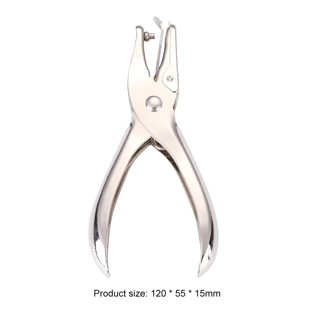 3/6mm Hole Puncher Portable Single Hole Punch Paper Material Scrapbooking Handheld Metal Craft Office Binding Supplies