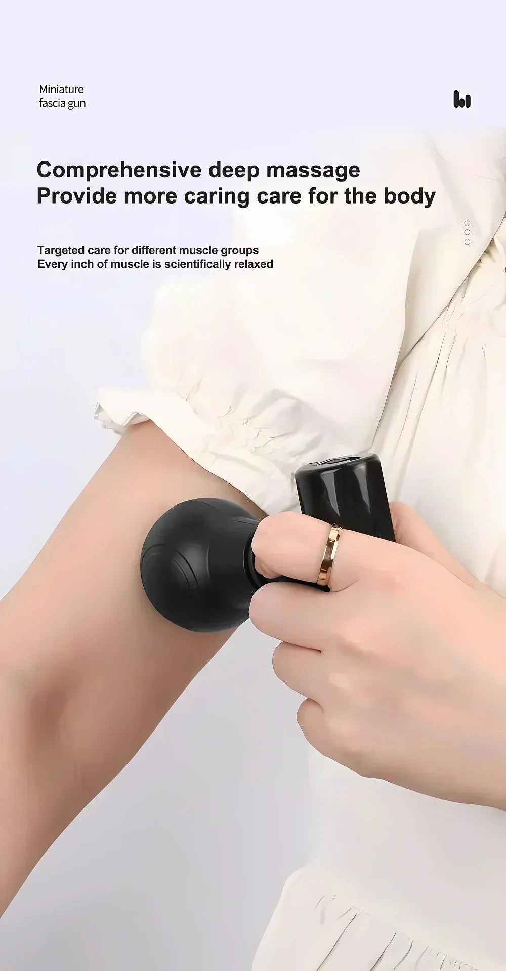 Hot Mini Fascial Massage Gun  Massager For Body Neck Back Deep Tissue Muscle Relaxation Pain Relief Tool Small Handheld Portable