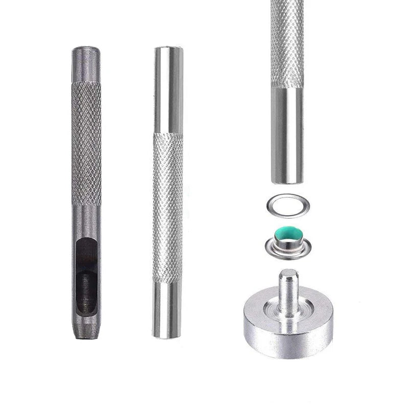 80sets Metal Eyelet Grommet Punch Installer Tool Set for Belt Clothes Canvas Curtains Shoes Tent 4mm 5mm 6mm 8mm 10mm 12mm
