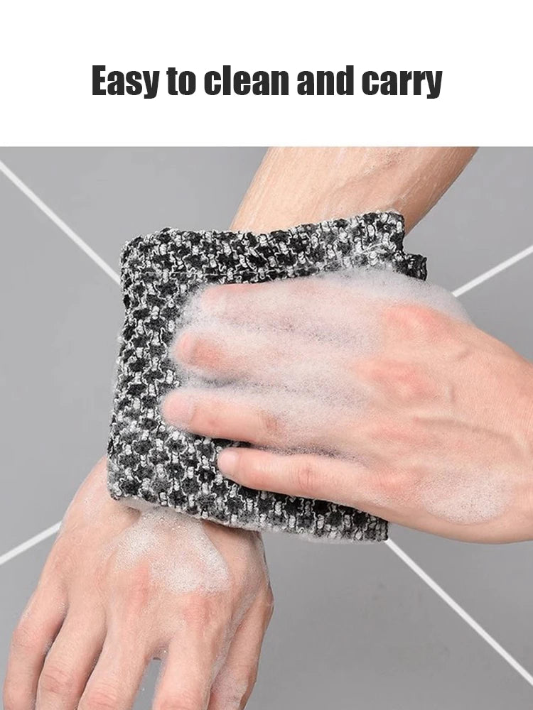 Rubbing Towel Taking a Shower Pulling Back Long Strip Tool Painless Rubbing Mud Double Sided Shower Strip