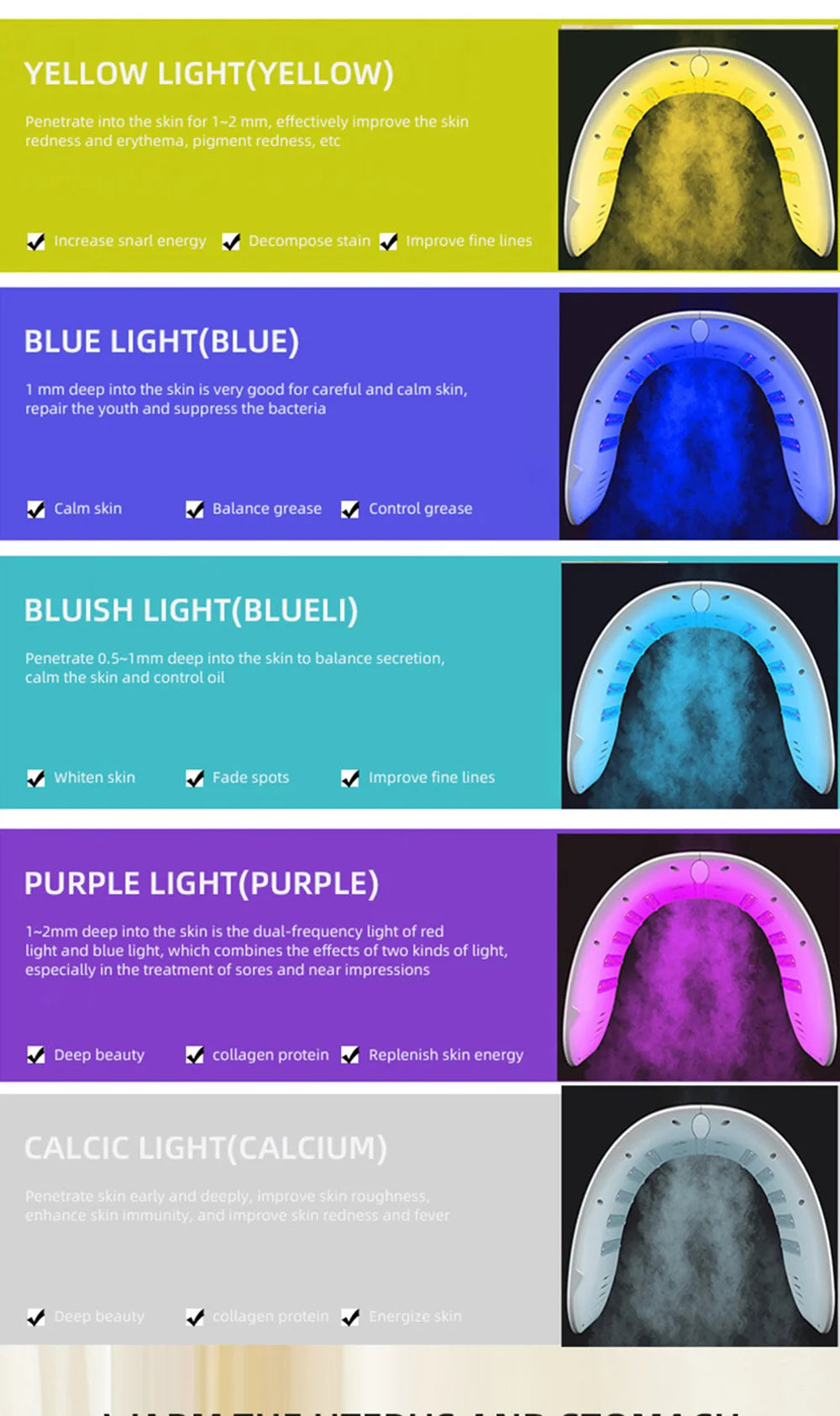 7 Colors LED Face Mask PDT Equipment SPA Facial Spray Device Skin Rejuvenation Light Facial Body Beauty Machines For Skin Care