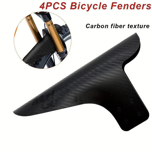 4PCS Bike Front/Rear Fender MTB Bike Mud Fenders Bicycle Parts Mountain Bike Hugger Bicycle Ultralight Portable MTB Fix Gear